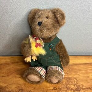 Boyds Collection Calvin Cooper Plulsh w/ Chicken Overalls Best Dressed 10"